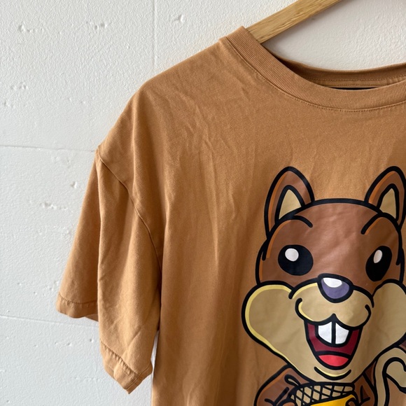 Drew House Sherman Squirrel Brown Graphic T-Shirt - Picture 3 of 10